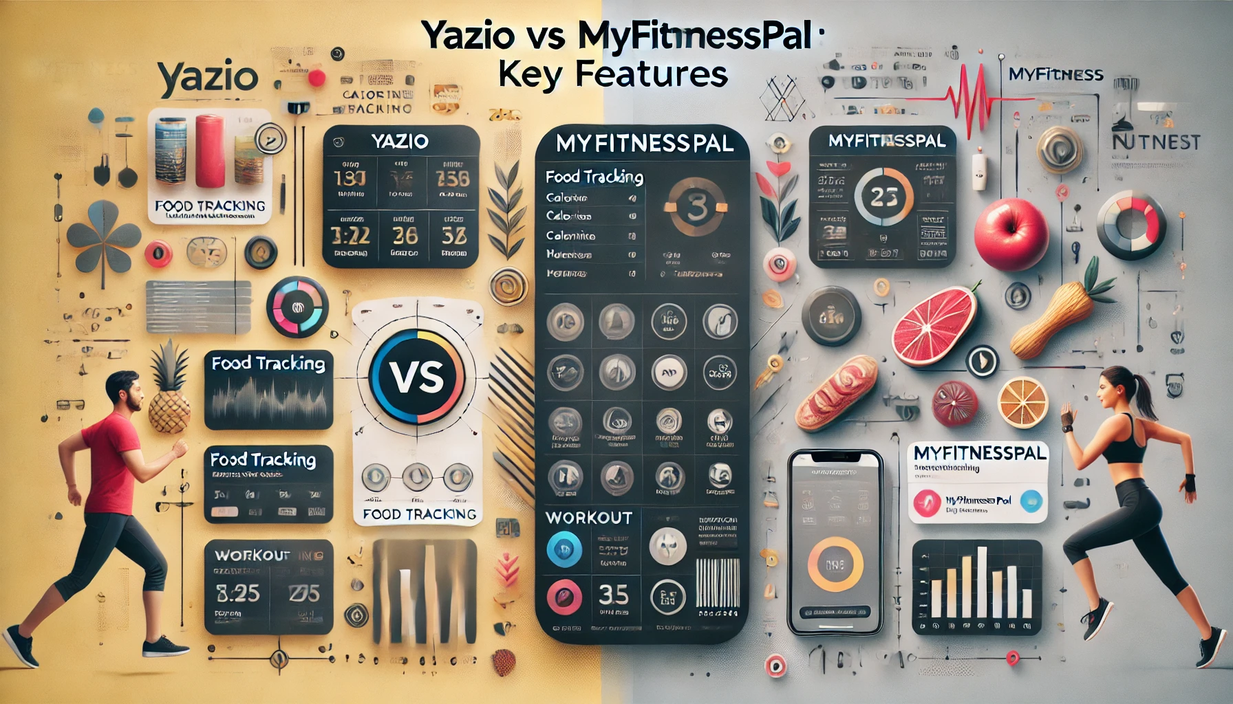 Yazio and MyFitnessPal. 