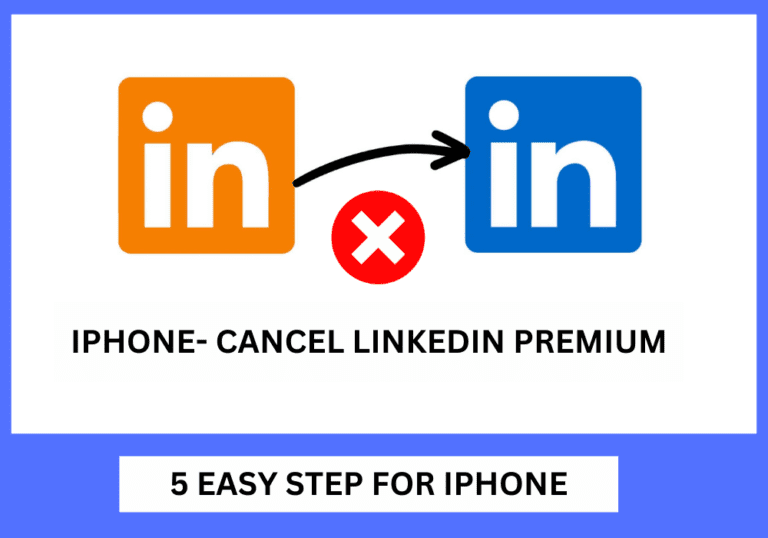5 Easy Step for Iphone- Cancel linkedin Premium