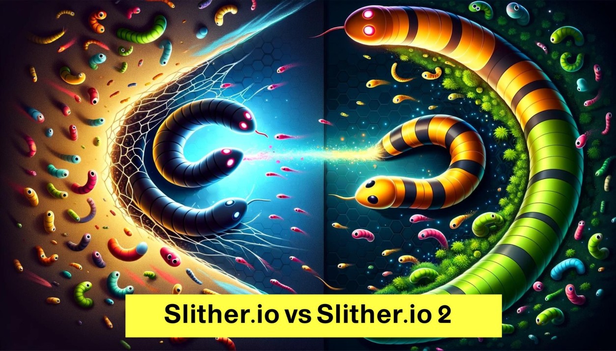 Slither.io vs Slither.io 2