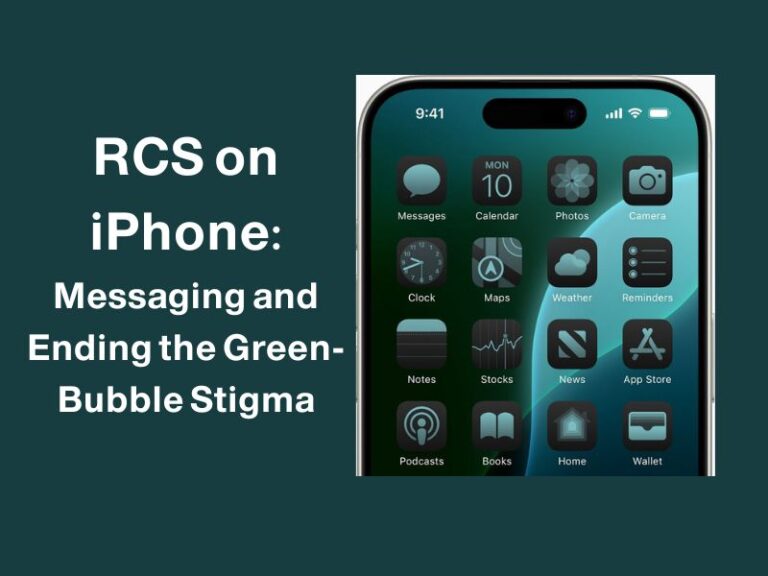 RCS on iPhone Bridging the Messaging Divide and Ending Green Bubble Stigma