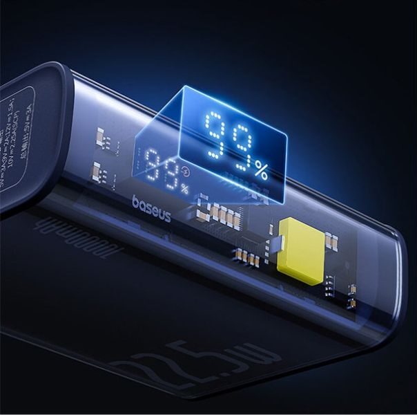 Semi-transparent Xiaomi Power Bank Reviews: 212W Power with Color Display