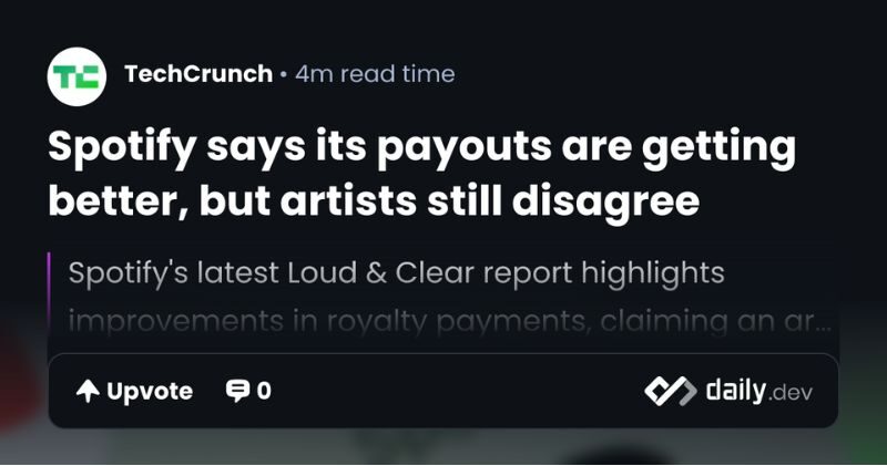 Spotify says its payouts