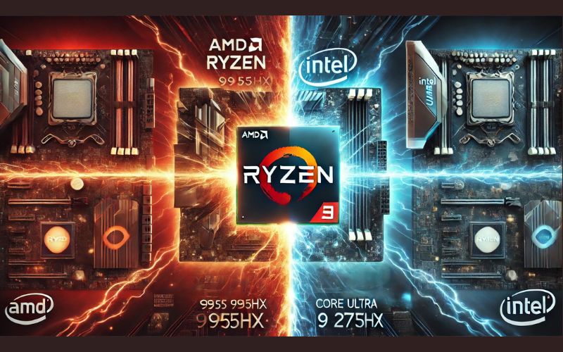 AMD Ryzen 9 9955HX vs Intel Core Ultra 9 275HX AMD Ryzen 9 9955HX vs Intel Core Ultra 9 275HX