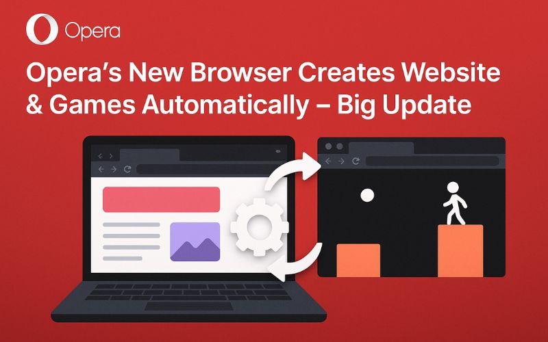 Opera's New Browser Creates Website & Games Automatically Big Update opera browser update