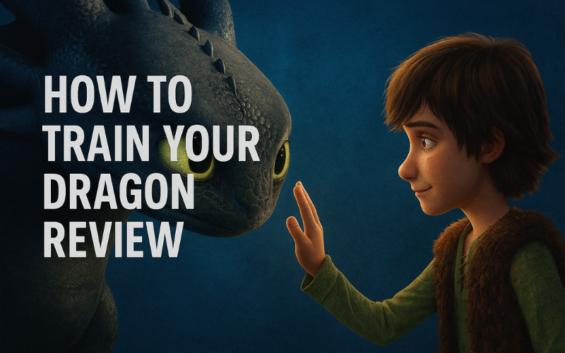 Hiccup reaching out to Toothless in an emotional moment from How to Train Your Dragon