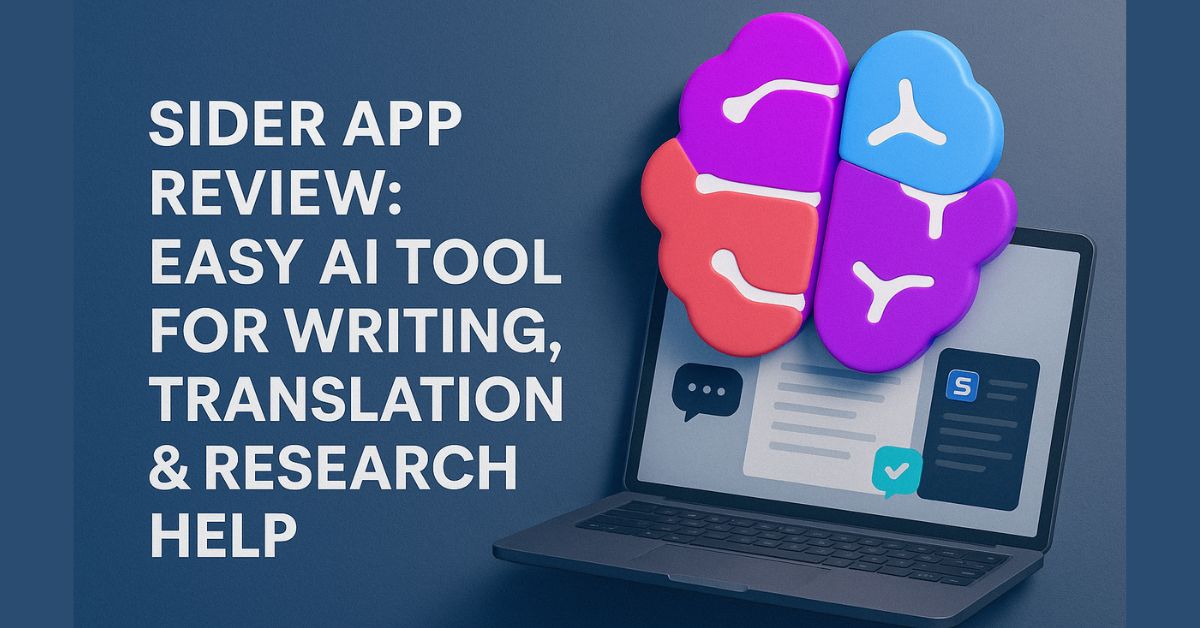Sider App Review: Easy AI Tool for Writing, Translation & Research Help Sider App Review