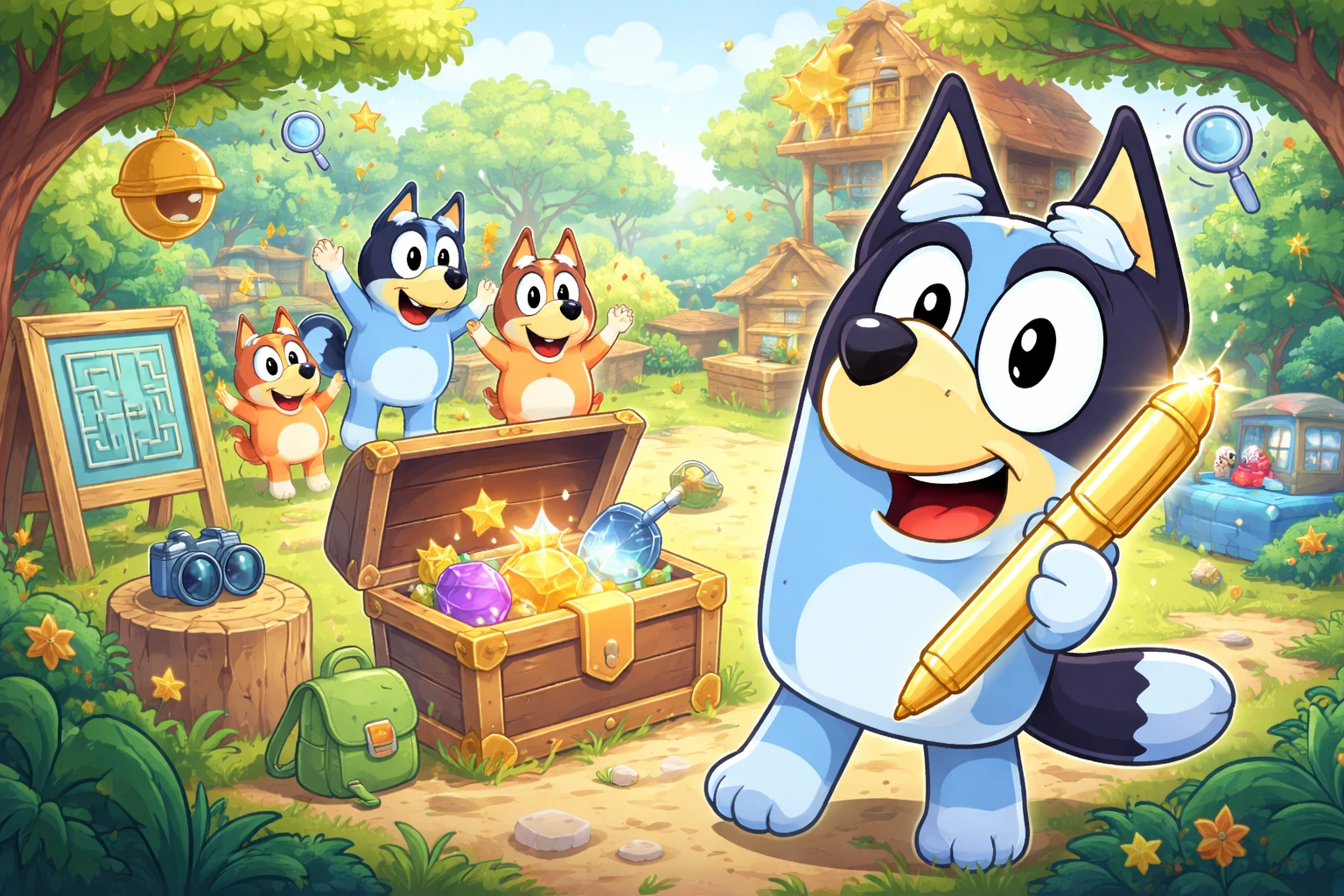 Bluey's Quest For The Gold Pen