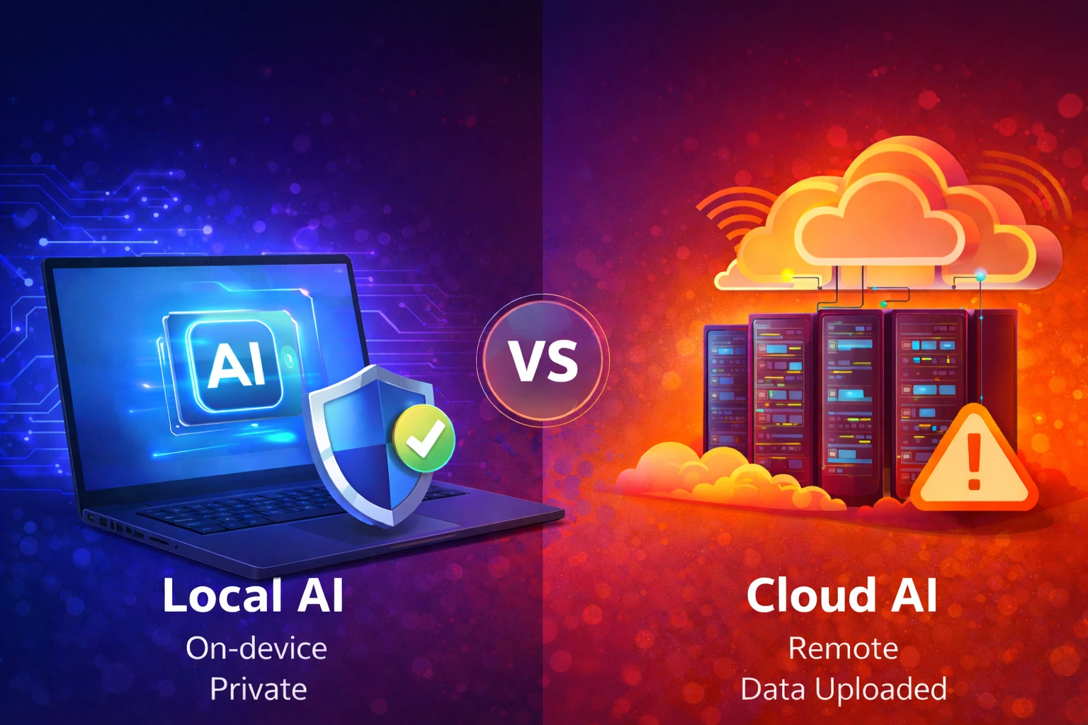 Local AI Vs Cloud AI comparison