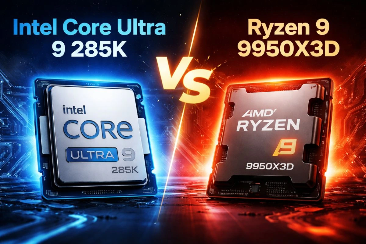 Intel Core Ultra 9 285K vs AMD Ryzen 9 9950X3D